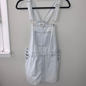 Forever 21 Light Wash Overall Skirt